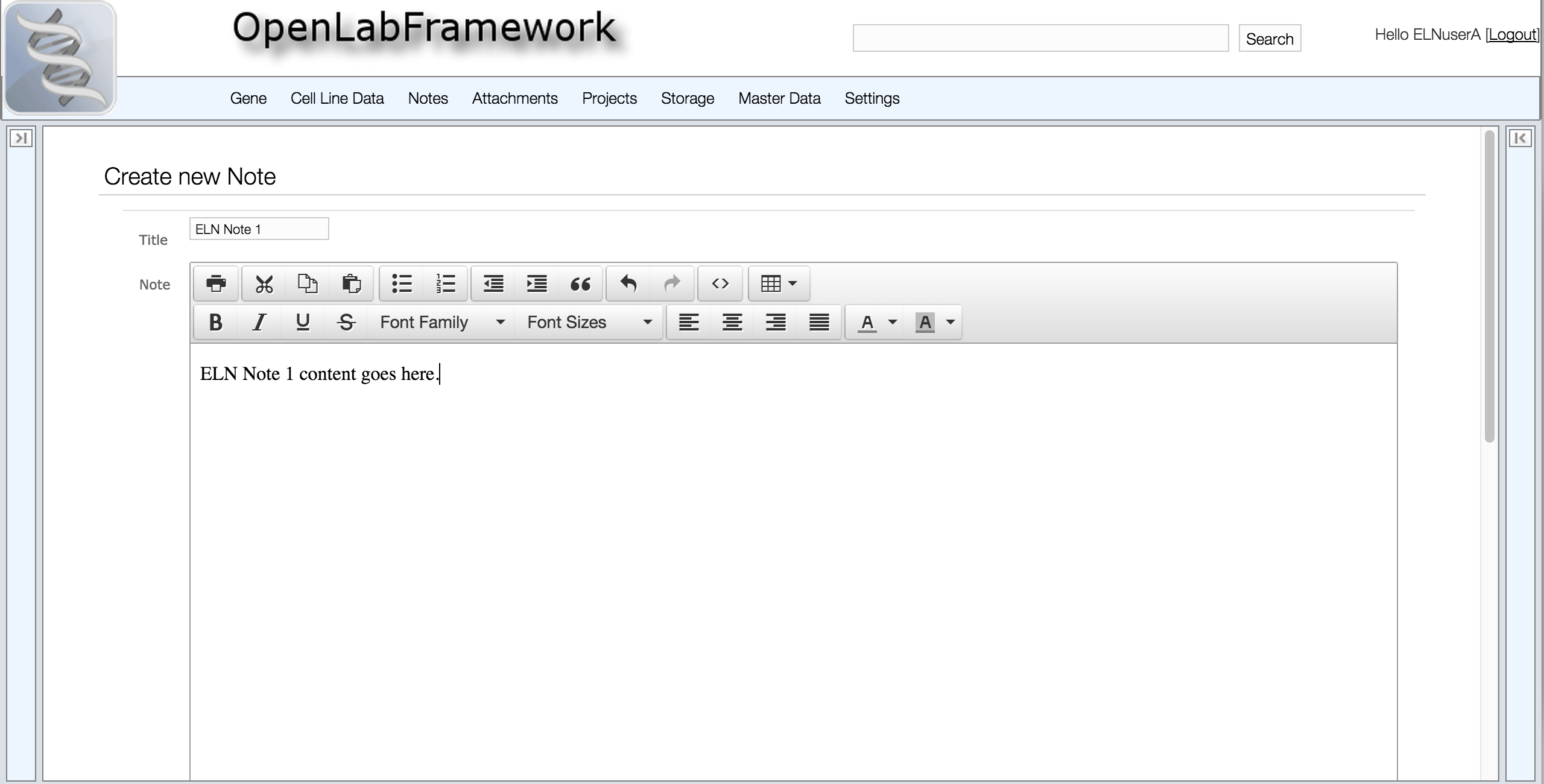 Create a note